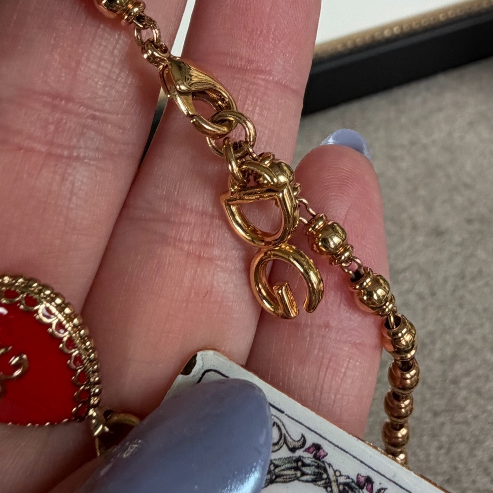 D&G Heart Card Long Necklace with case - Picture 5 of 7